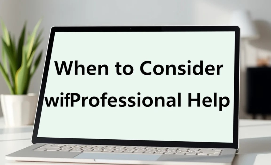 When to Consider Professional Help