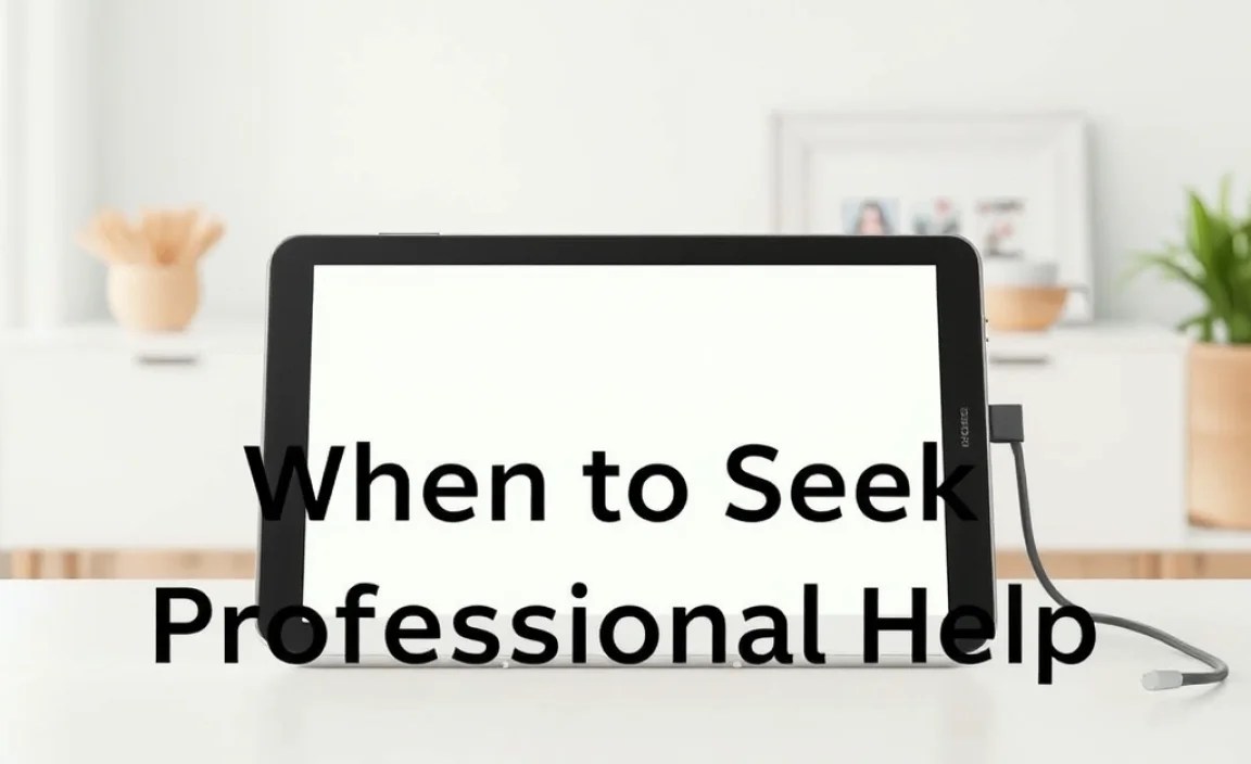 When to Seek Professional Help