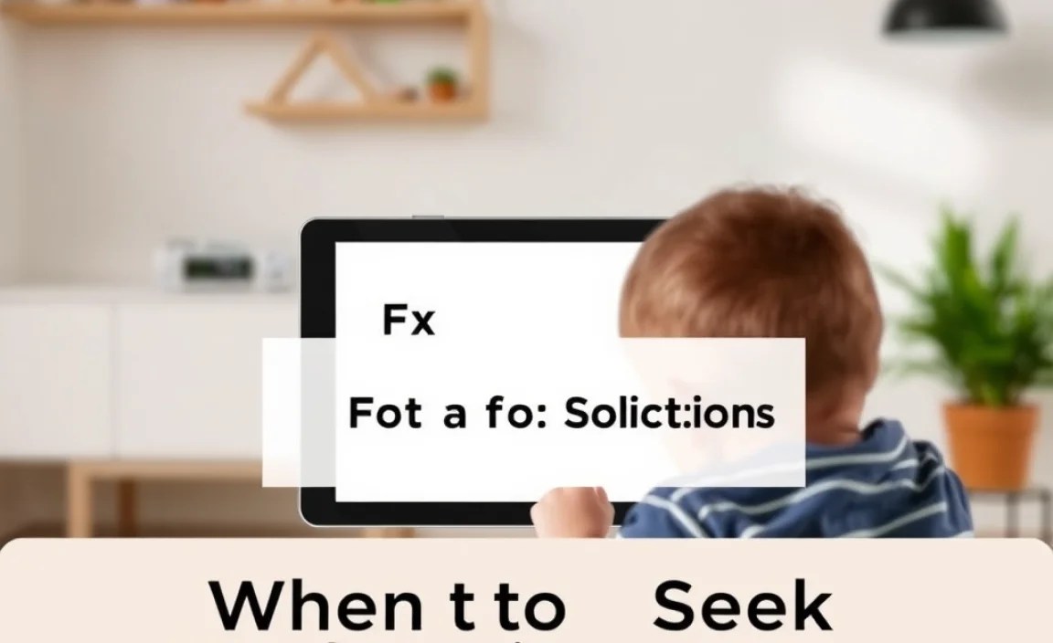 When to Seek Professional Help