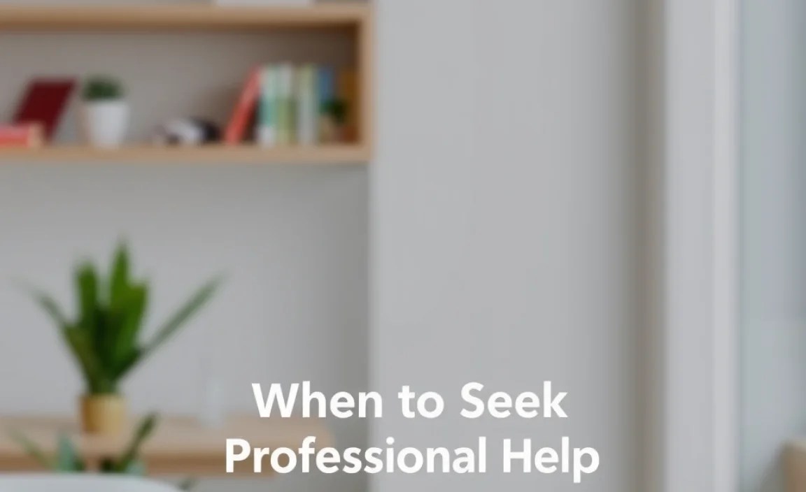 When to Seek Professional Help