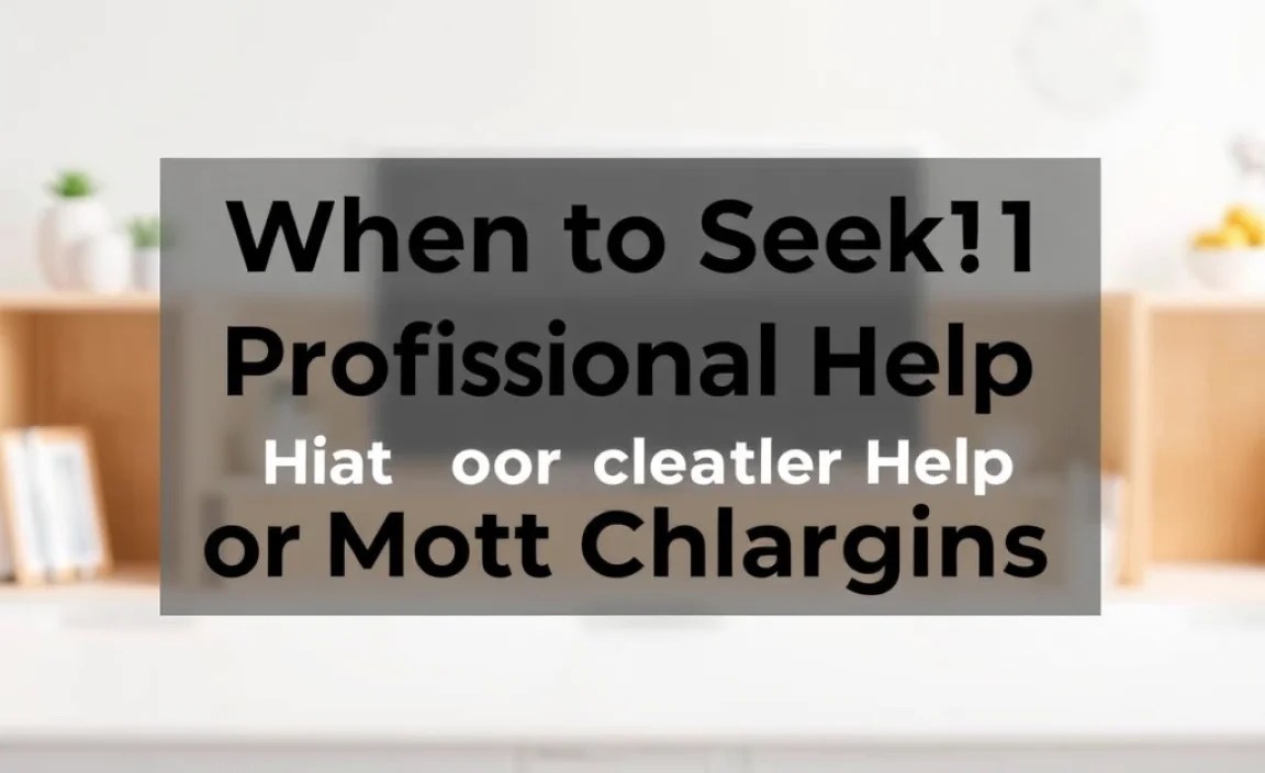 When to Seek Professional Help or Consider Replacement