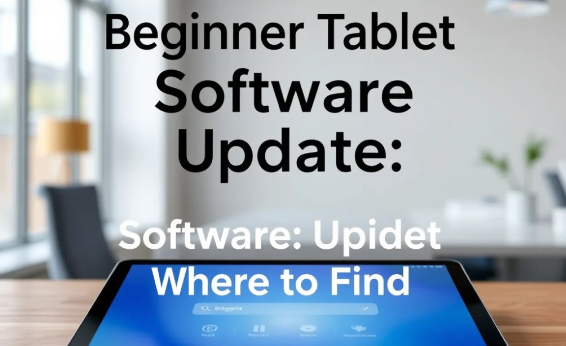 Where to Find Software Update Information
