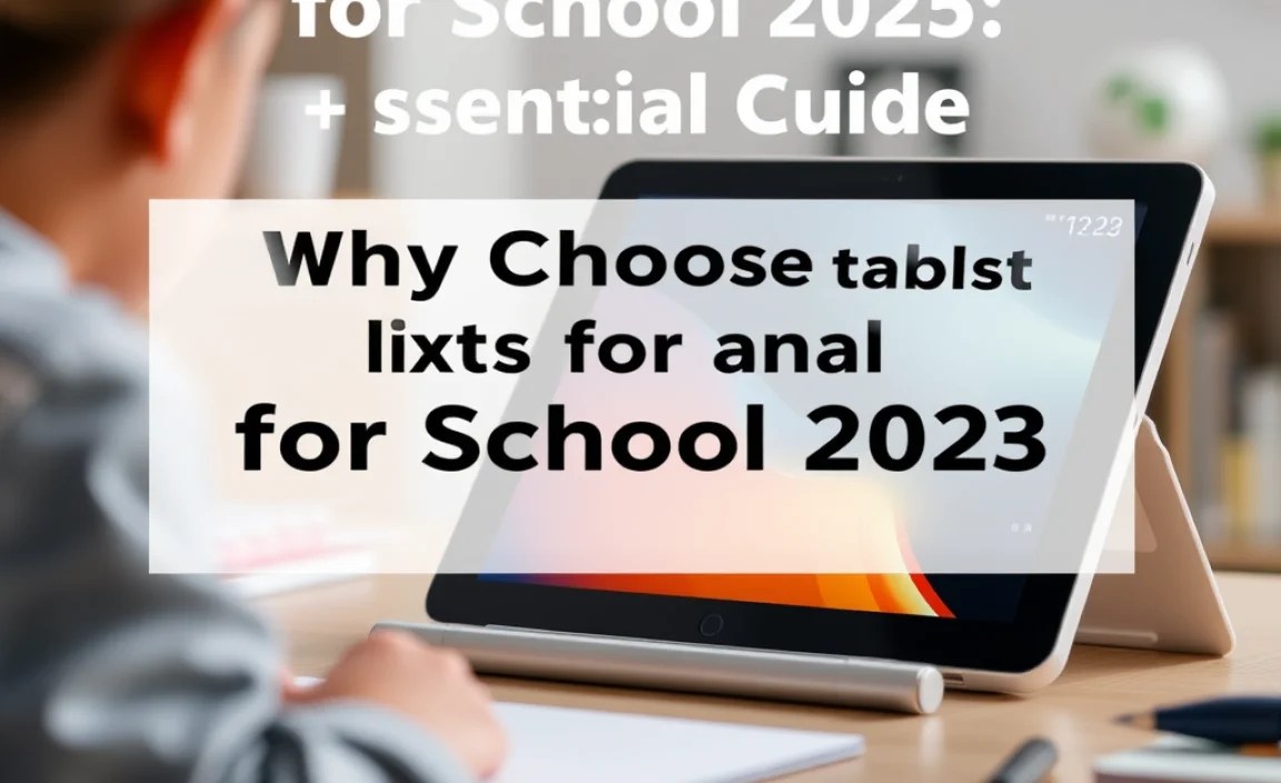 Why Choose a Tablet for School in 2025?