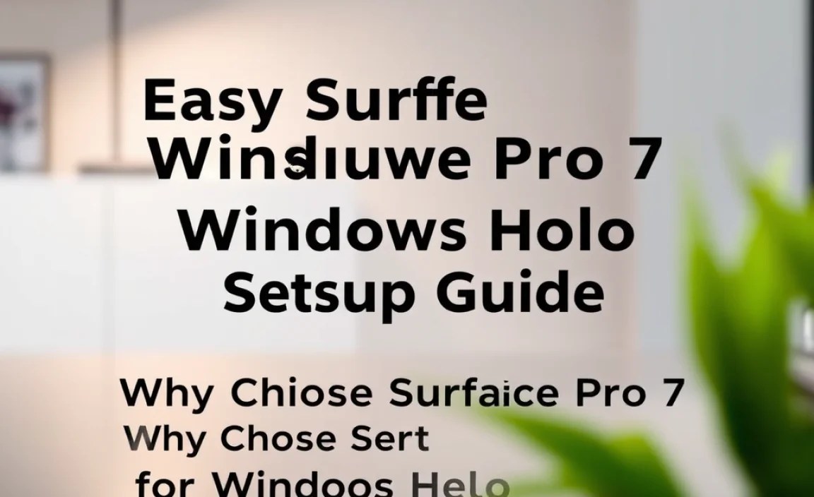 Why Choose Surface Pro 7 for Windows Hello?
