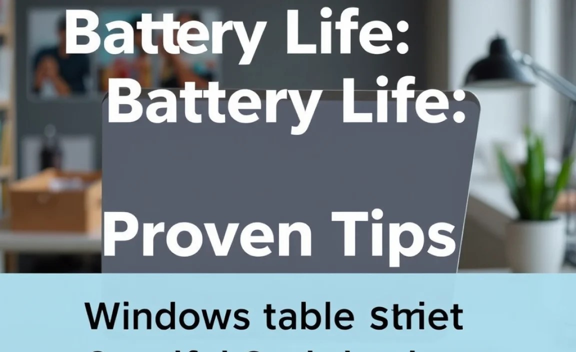 Windows Tablet Specific Optimizations
