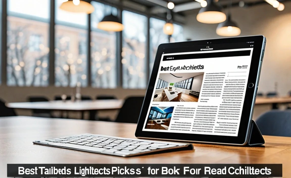 Best Tablets For Architects: Expert Picks