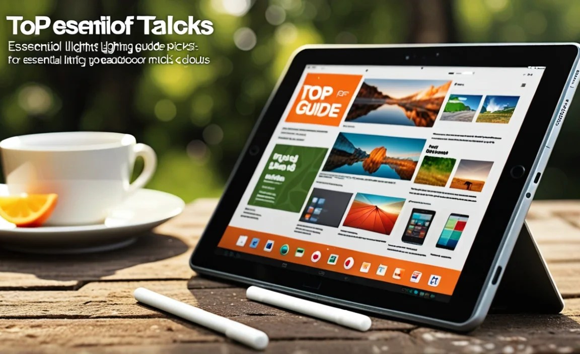 Top Tablets For Outdoor Use Guide: Essential Picks