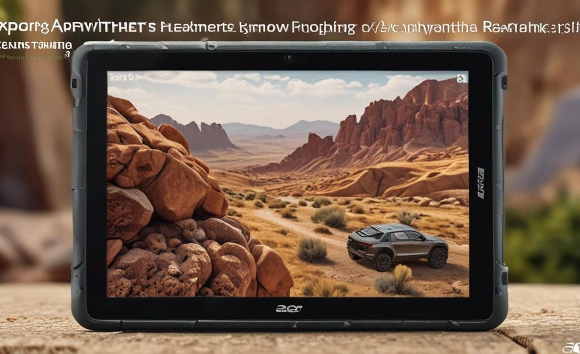 Explore Anywhere with Acer Rugged Tablet Power