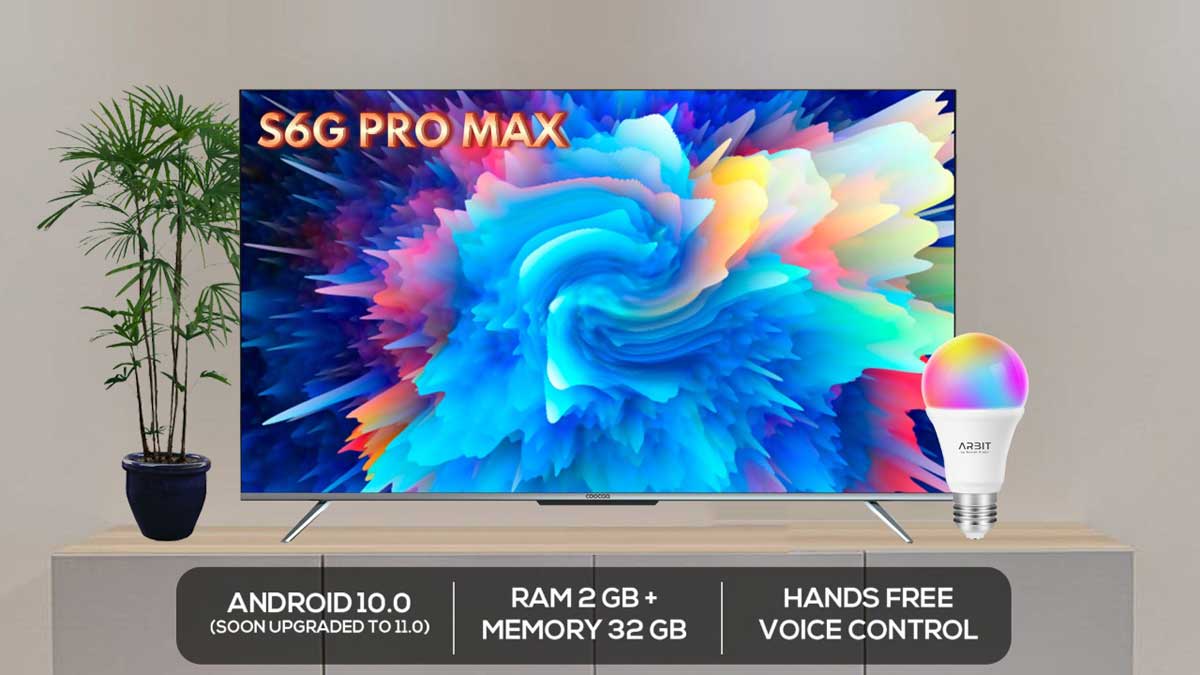 COOCAA Android TV S6G PRO Max dengan Farfield Voice Control