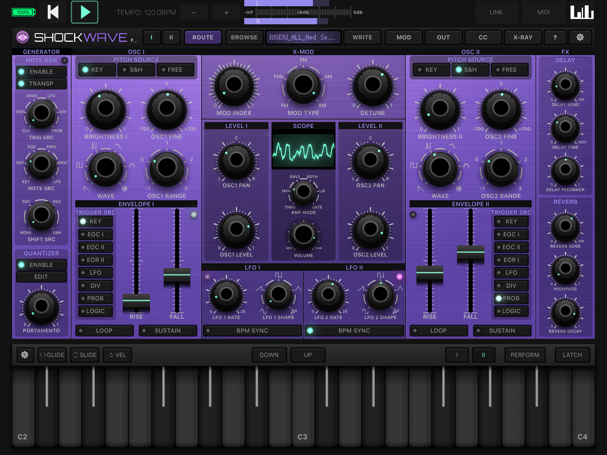 Shockwave is a Versatile iPad SemiModular Synth TabMuse a Home