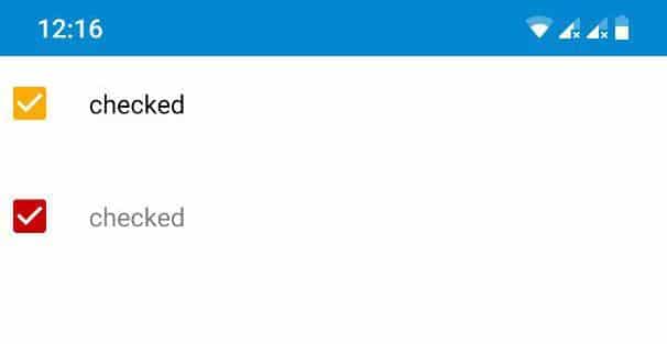 Tabris.js Widgets CheckBox Tabris