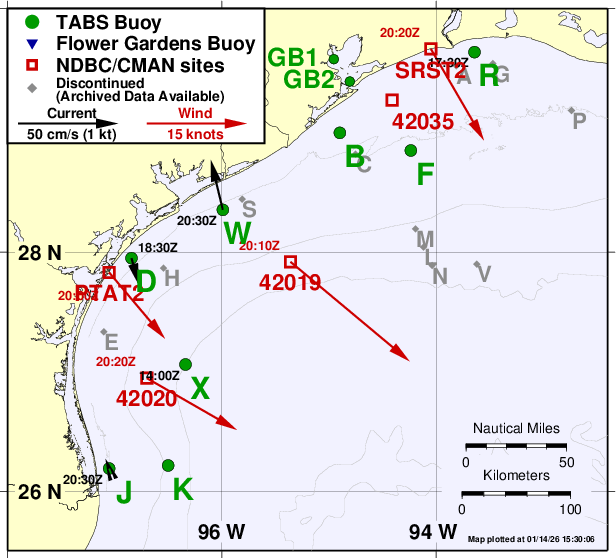 TABS, Texas Automated Buoy System, Gulf of Mexico Ocean Observatory, Texas Coastal Ocean