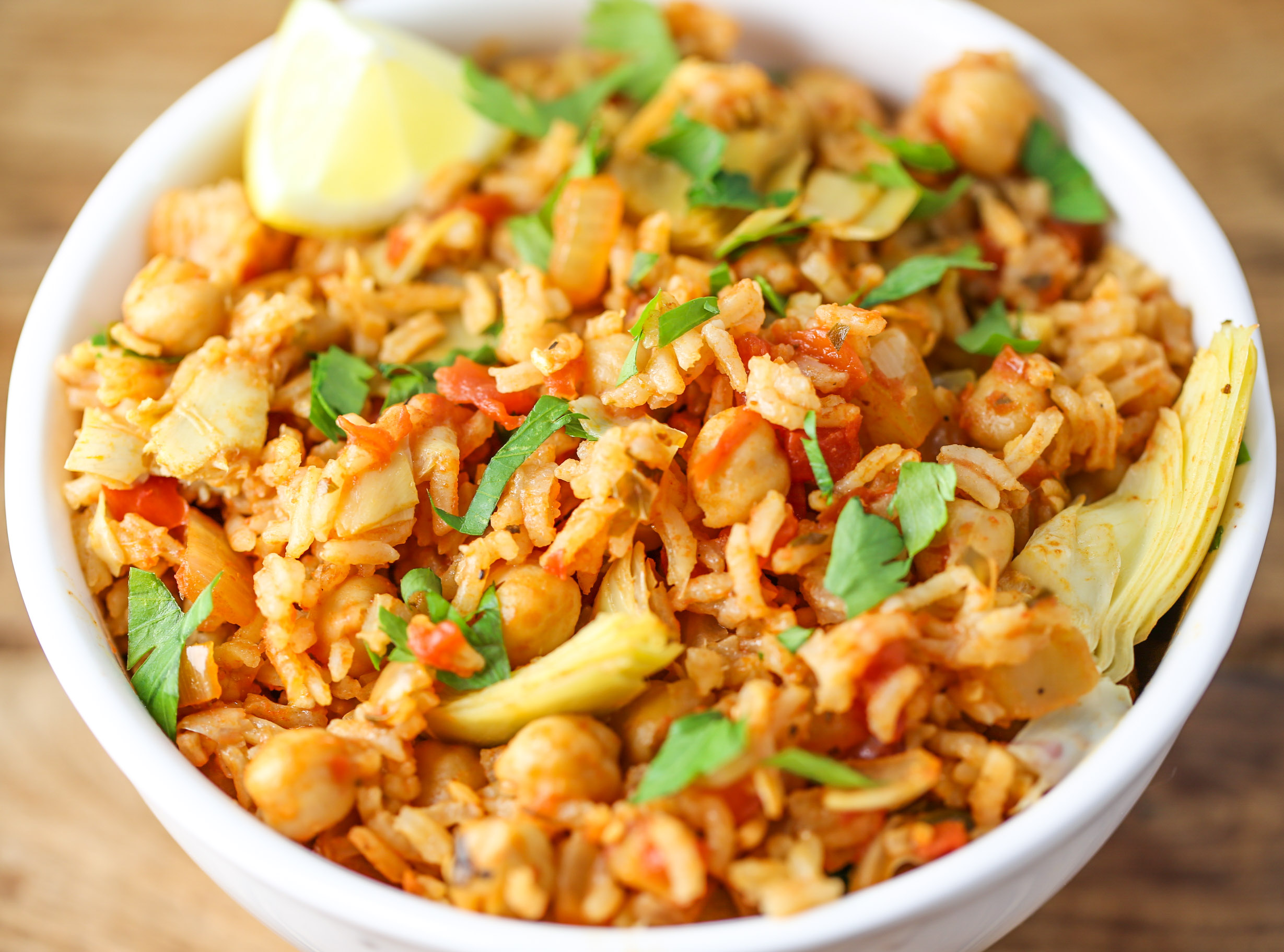 Spanish Chickpeas and Rice Tabs & Tidbits