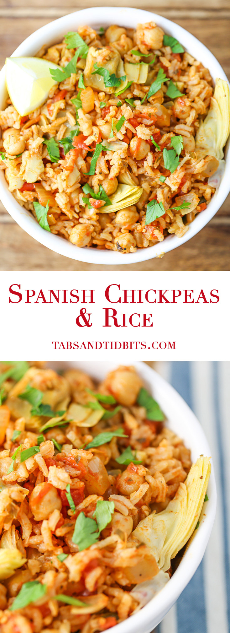 Spanish Chickpeas and Rice Tabs & Tidbits