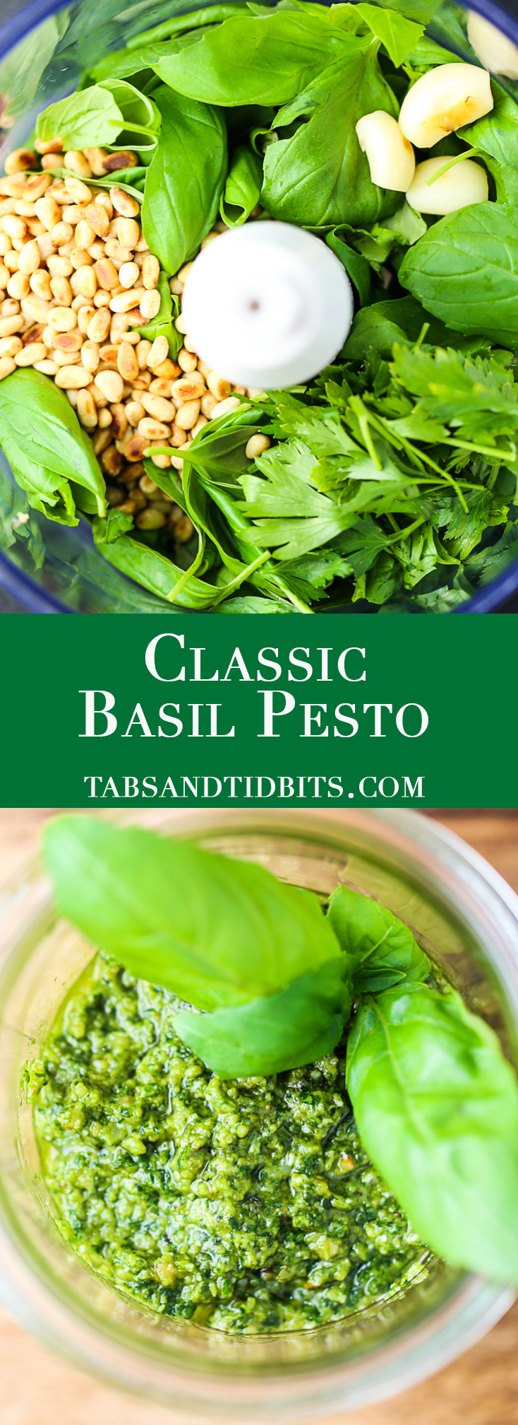 Classic Basil Pesto Tabs & Tidbits