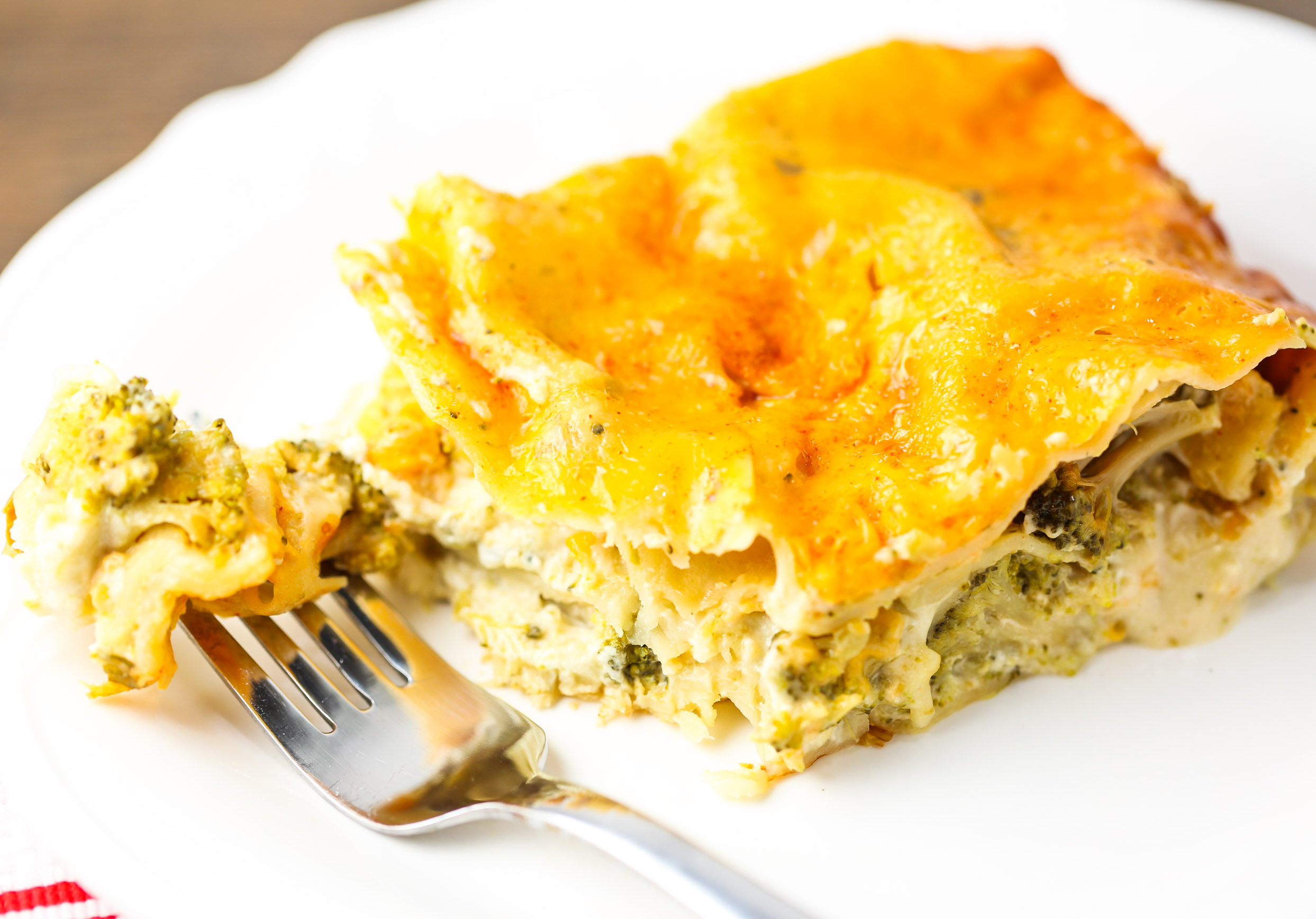 Slow Cooker Broccoli Cheddar Lasagna Tabs & Tidbits