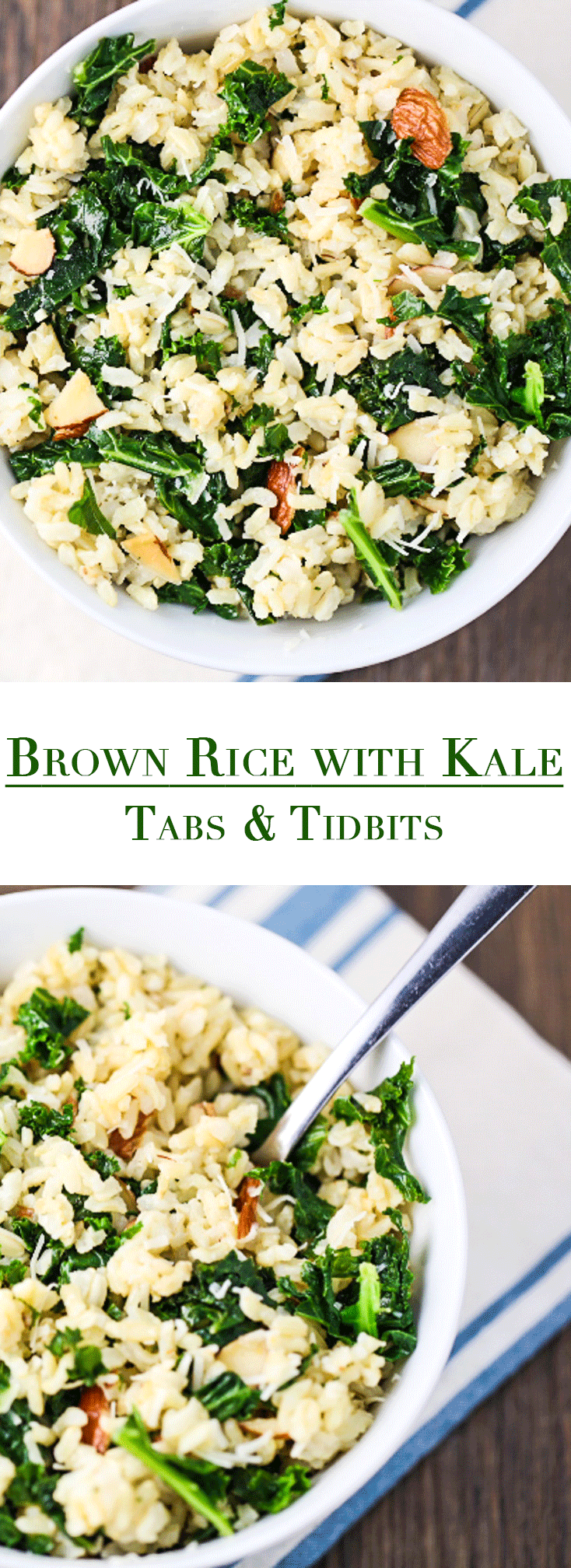Brown Rice with Kale Tabs & Tidbits
