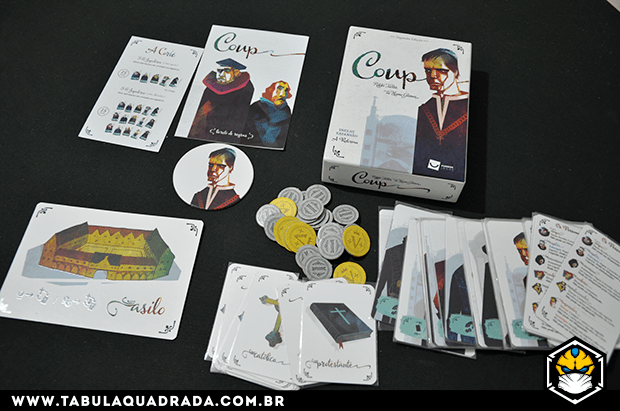 Review Coup que mané “Golpinho” o quê? Tábula Quadrada Board Games