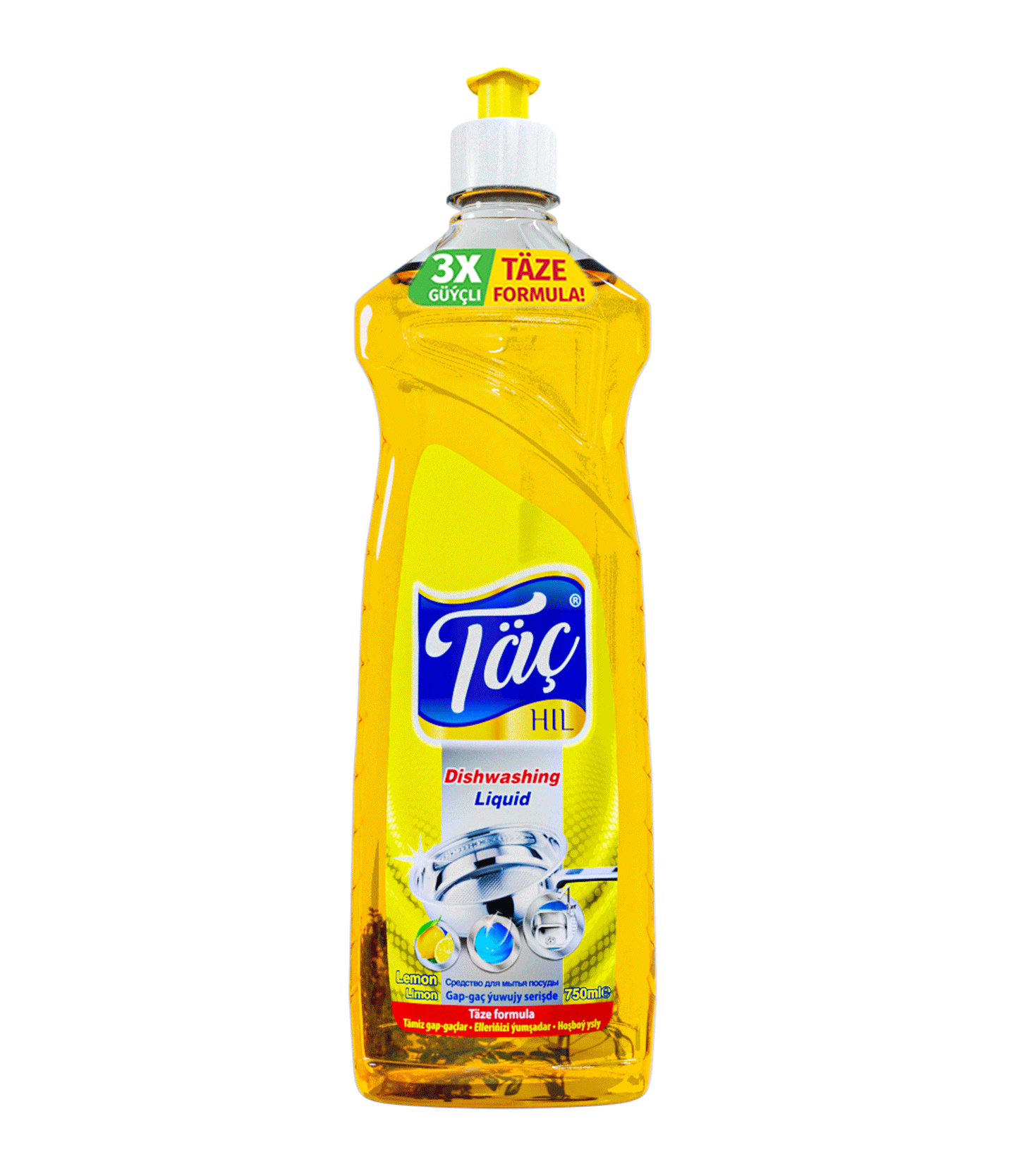 Lemon Dishwashing Liquid 750mL 3X STRONG FORMULA Täç Hil
