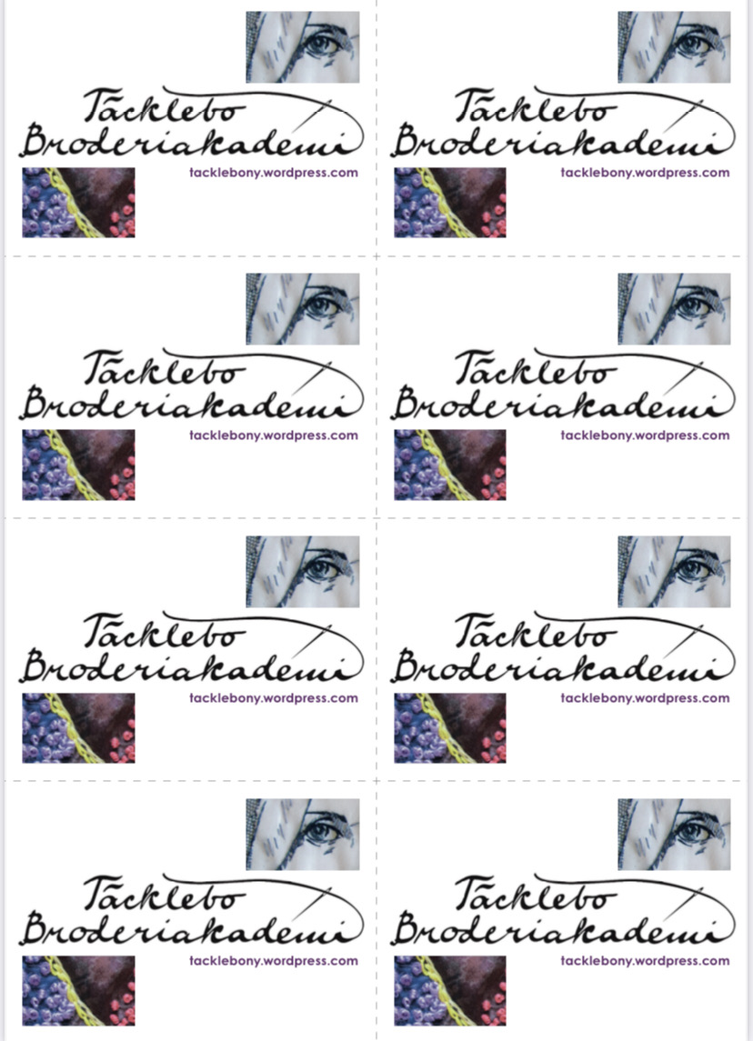 Ladda hem infokort Täcklebo broderiakademi