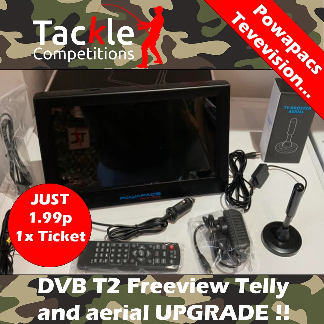 Powapacs DVBT2 Freeview TV + Aerial Upgrade "MEGA" Tackle Competitions