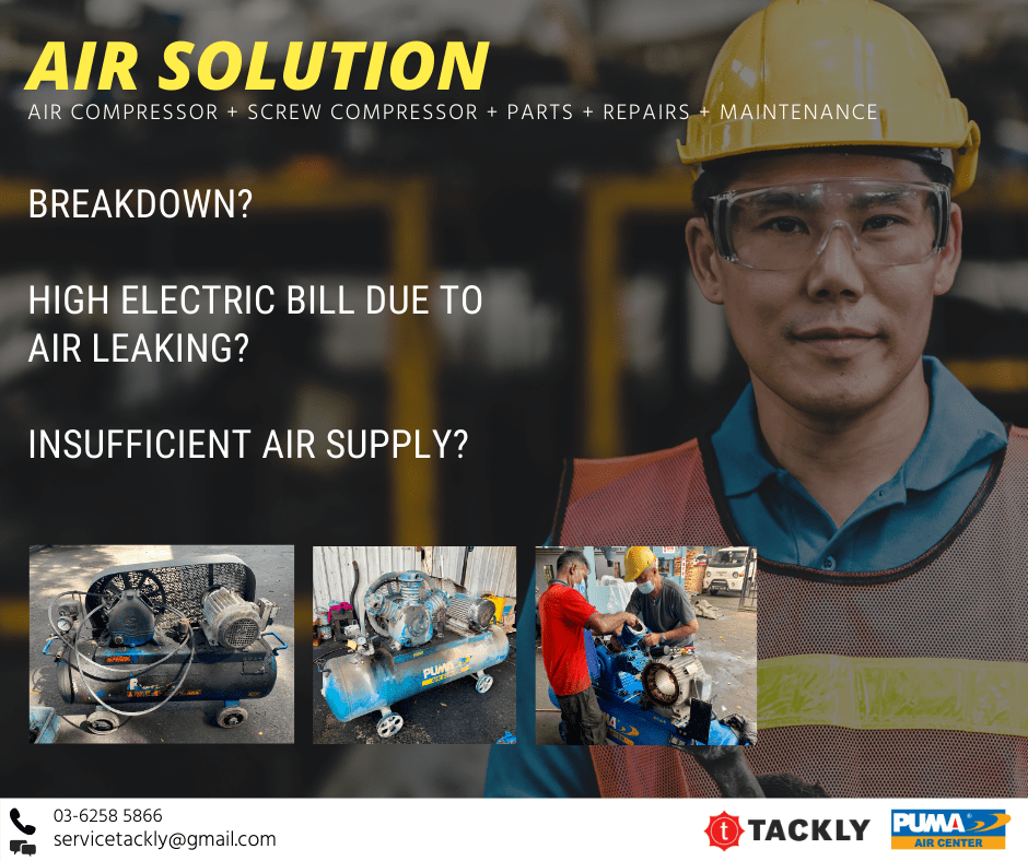 Air Compressor Maintenance, Repair & Services in Kuala Lumpur Tackly Hardware & Machinery Sdn Bhd