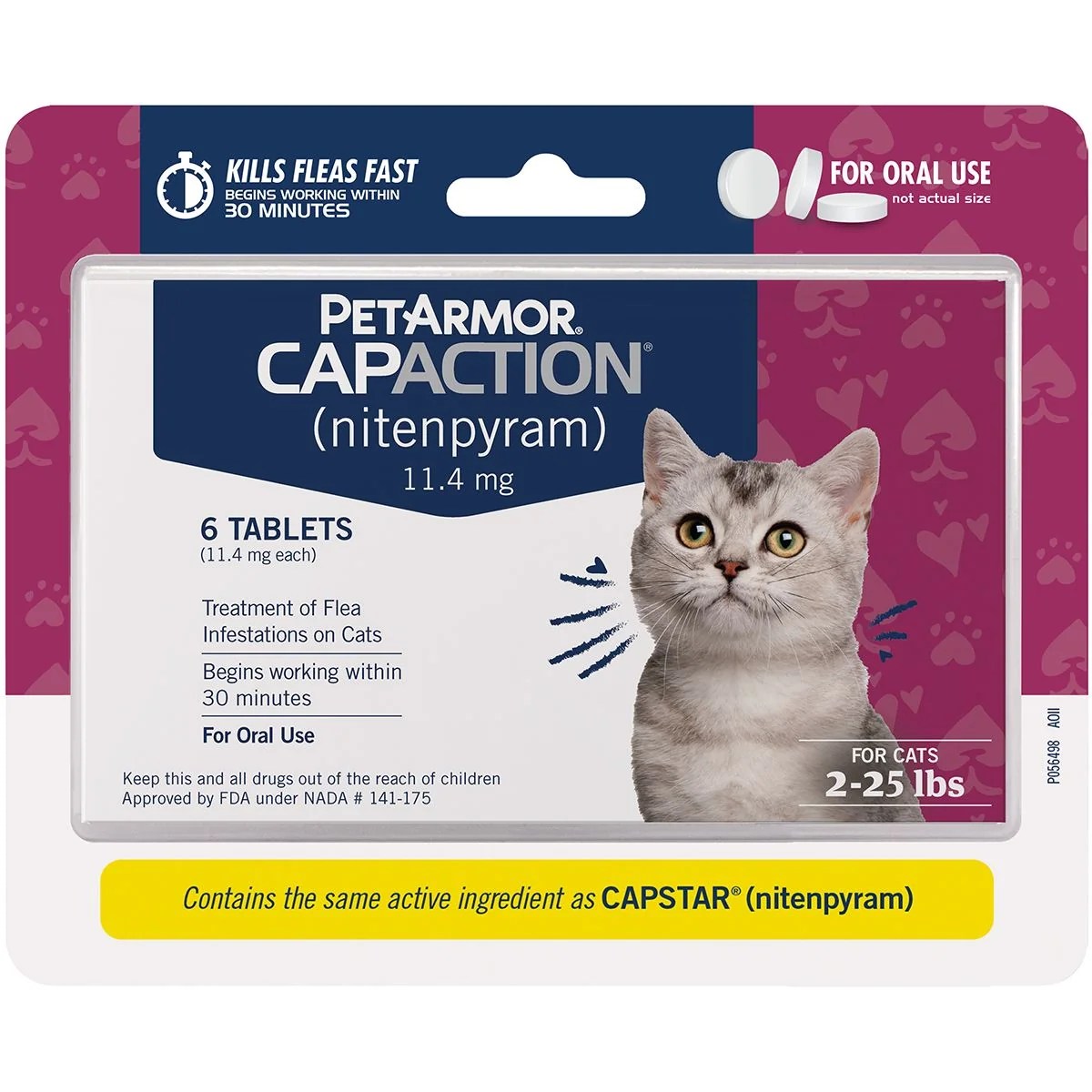 CapAction Flea Treatment for Cats Tack N More