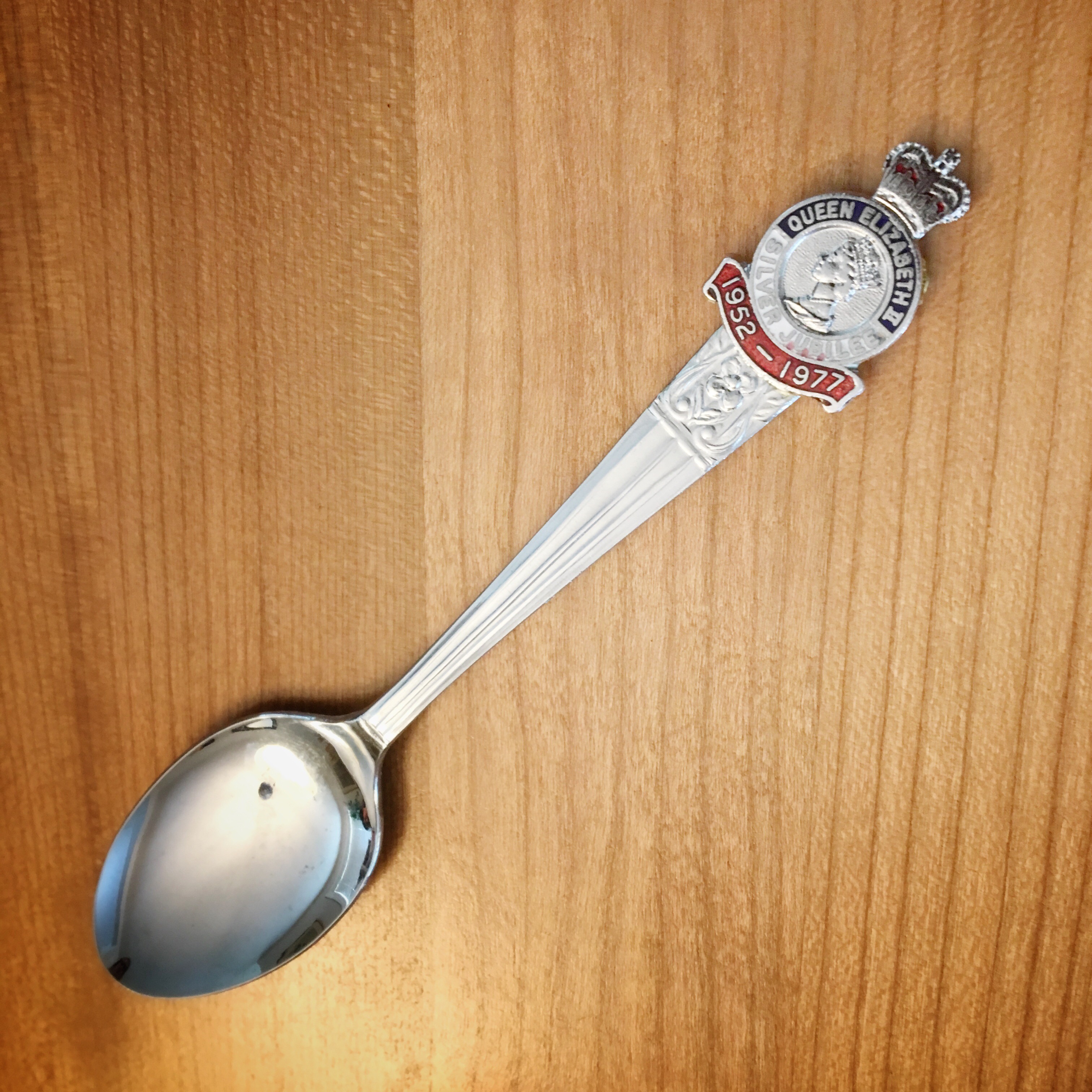 Day 217 The Queen Elizabeth II Silver Jubilee Spoon tackyspoons