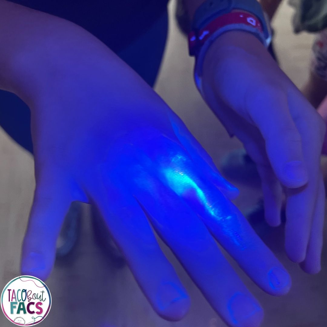 Lesson Plan Engaging Handwashing Experiment with Glo Germ Lotion