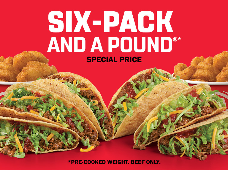 SixPack and a Pound® Taco John's