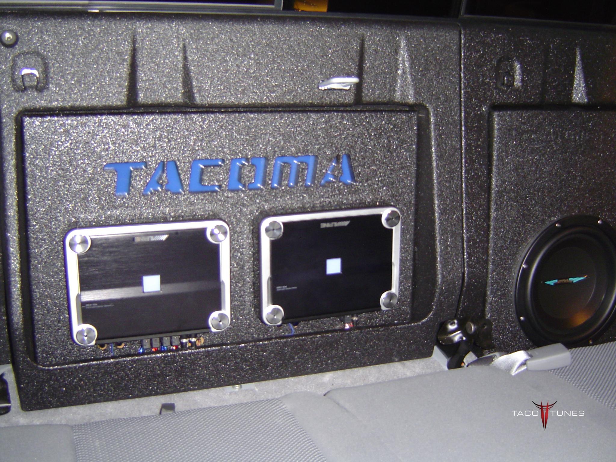 Amp Mounting Board w/ Cutout Taco Tunes Toyota Audio Solutions