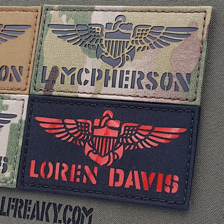 Custom US Naval Pilot Wings Laser Cut Badge US Navy Military American