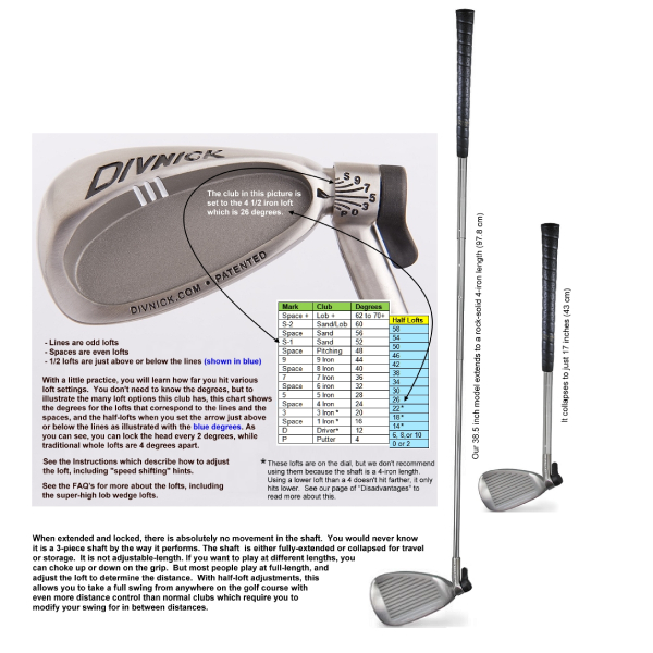 AdjustableTelescopic Golf Club Tactical Trading