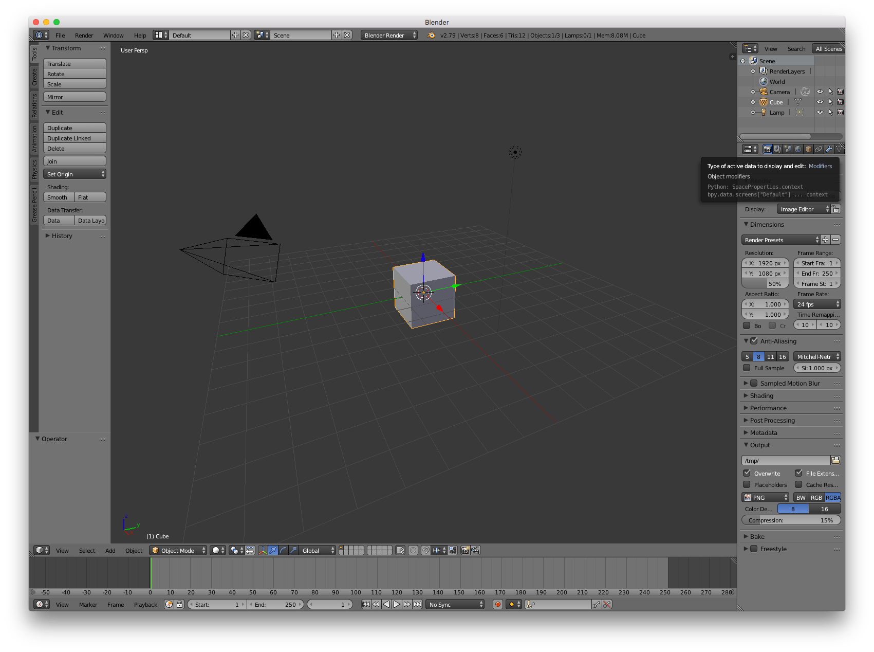 1. How to get started with Blender Tactile Universe
