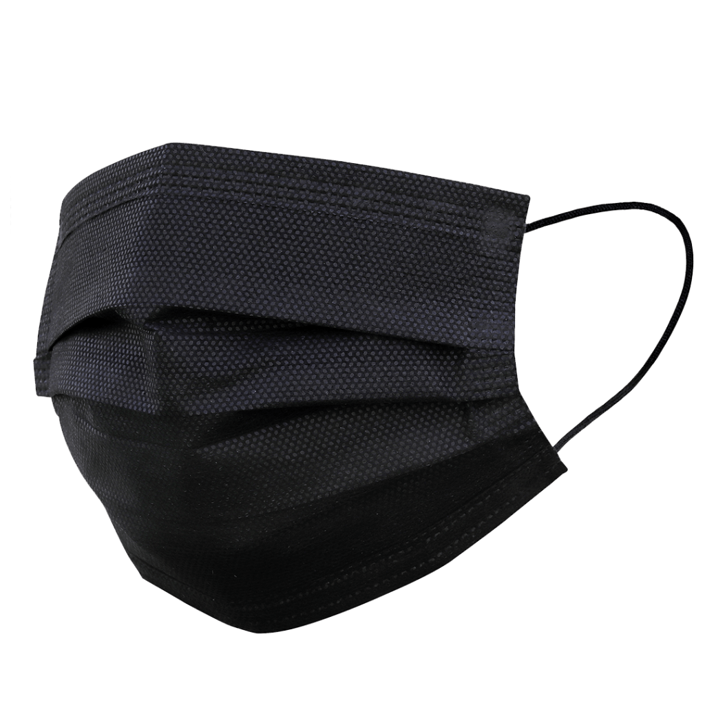 3Ply Disposable Face Mask (Black) Tactsquad