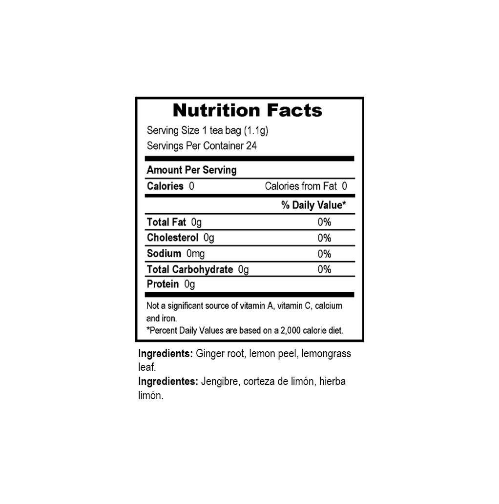 Lemon Ginger Tea Blend Tadin Herb & Tea Co.