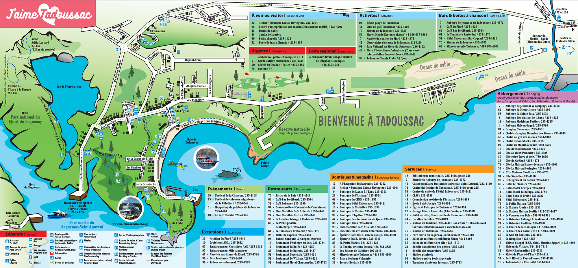 +16 Carte De Tadoussac References Carte du village