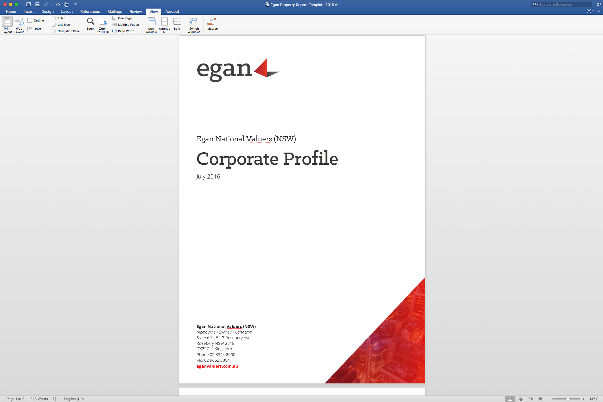 Egan Property Valuers Taffy Design