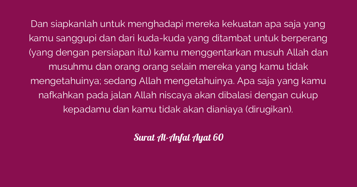Surat AlAnfal Ayat 60