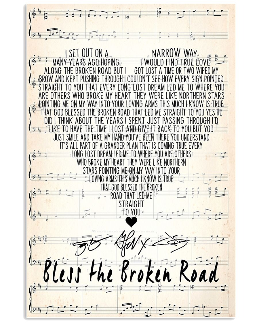 Bless the Broken Road Rascal Flatts lyrics poster Tagotee