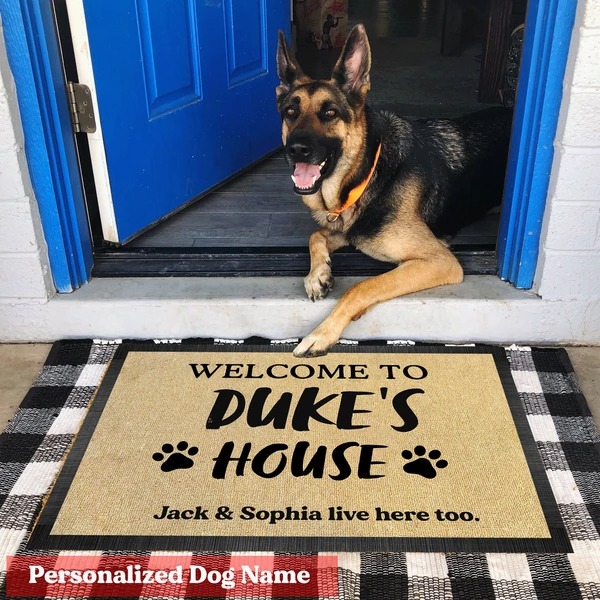 Personalized Dog doormat Tagotee