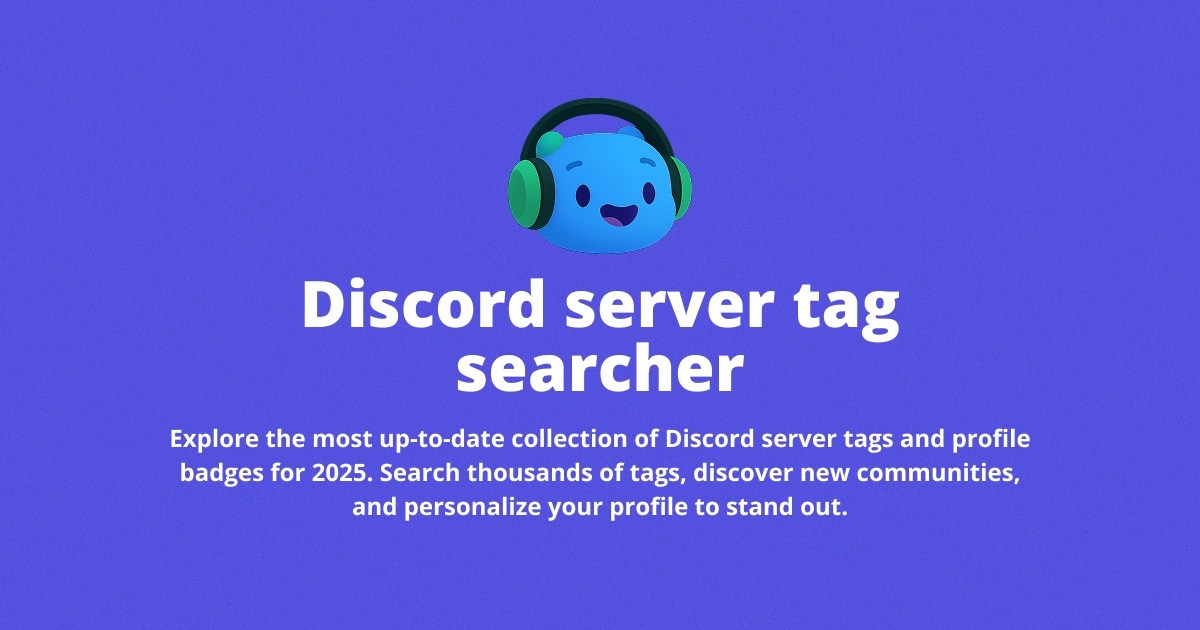 Trending Tags list Discord Tags Searcher