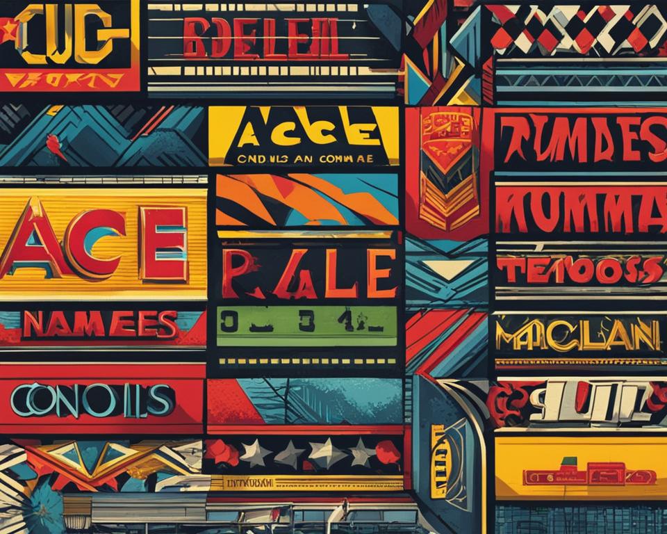 Names Like Ace (List)