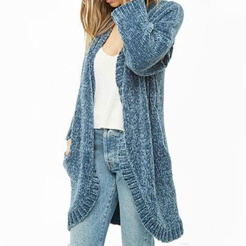 Longline Chenille Cardigan TailorTex