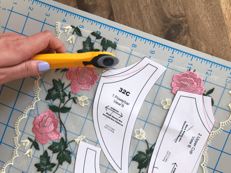 Black Beauty Bra View B SewAlong // Part Three Cutting Tailor Made Blog