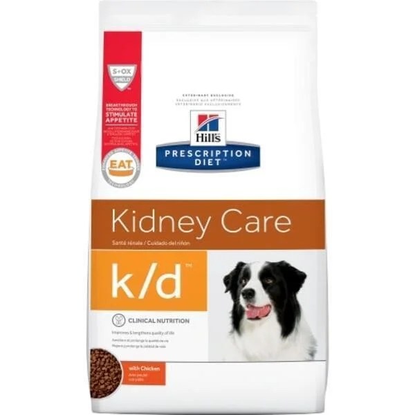 Hill'sPrescription Diet Canine k/d with Chicken Dry Food Tails Pet