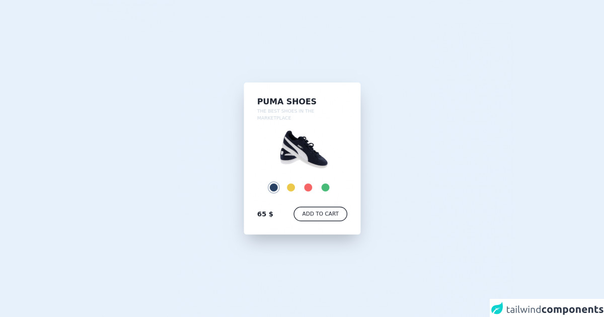 Tailwind CSS Card with Add to Cart by ravisankarchinnam Cards