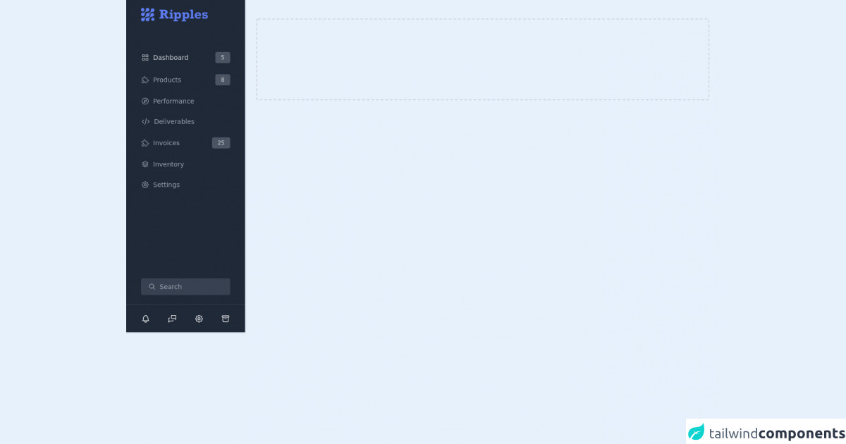 Free Tailwind CSS Sidebar Layout Component by Anonymous.