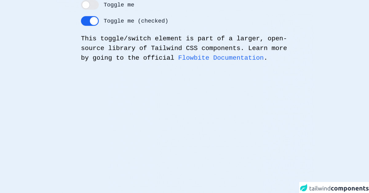 Tailwind CSS toggle Buttons, Widget, Switch, Toggle
