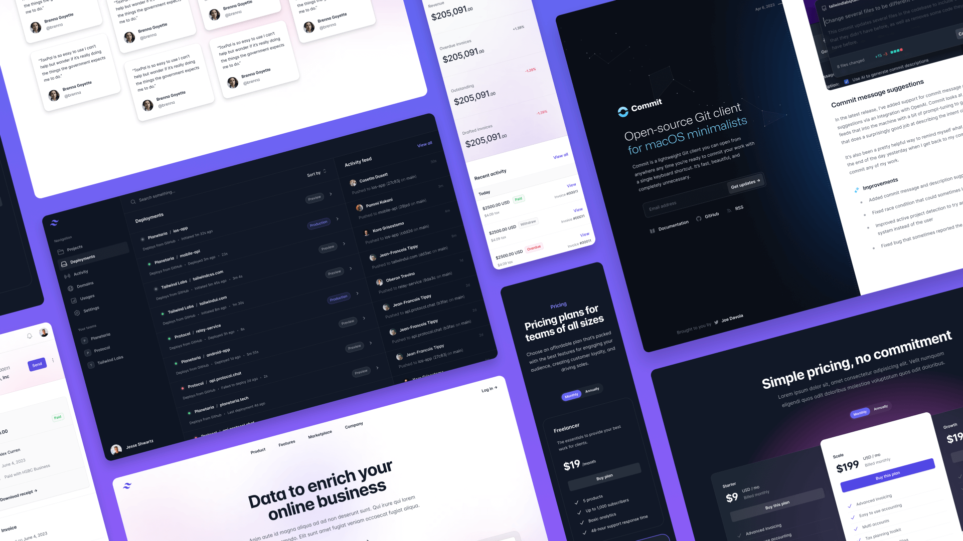 New changelog template + the biggest Tailwind UI update ever